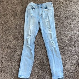 aeropostale high waisted ripped jeans